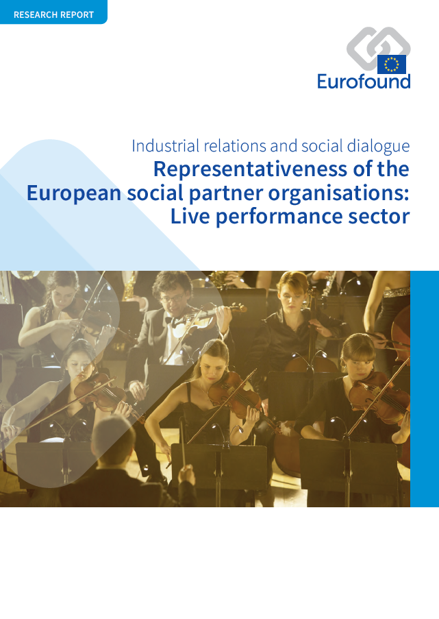 Eurofound (2021). Representativeness of the European social partner organisations: Live performance sector, Sectoral social dialogue series. Dublin.