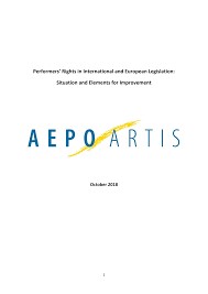 AEPO-ARTIS (2022). Performers’ Rights Study: Update November 2022. AEPO-ARTIS.